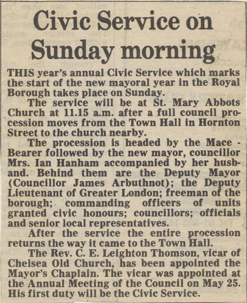 19830603 ROYAL BOROUGH CIVIC SERVICE JOAN HANHAM JAMES ARBUTHNOT REV LEIGHTON THOMSON CN.jpg